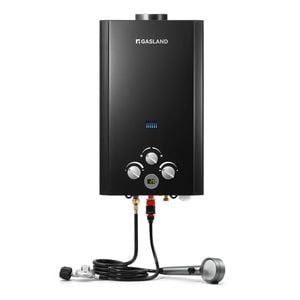 GASLAND 10L Tankless Gas Water Heater On-Demand Water System Outdoor Shower Black