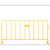 Rapid Yellow Crowd Control Temporary Fence Barrier - 10 Pack