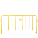 RapidMesh Yellow Crowd Control Temporary Fence Barrier - 10 Pack