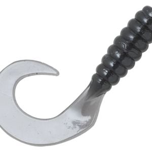 8 Pack of Zman 2.5 Inch Grubz Soft Plastic Lures -  Black