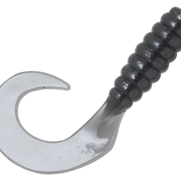 8 Pack of Zman 2.5 Inch Grubz Soft Plastic Lures -  Black
