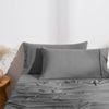 Dreamaker Superfine Washed Microfibre King Pillowcase Twin Pack Charcoal