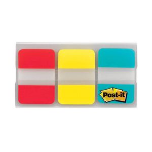 Post-it File Tabs 66pk (Red/Yellow/Blue)