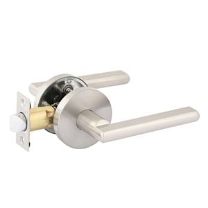 Ikonic Brushed Nickel Fellino Privacy Lever Set