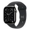 Apple Watch Series 11 GPS + Cellular 42mm Slate Titanium Case w/ Black Sports Band (S/M)