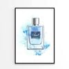 Blue Shaded Fashion Perfume Bottle Print 100% Australian Made 60x90cm (Poster)