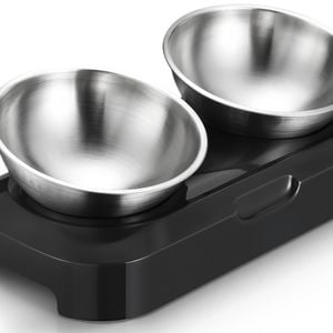 Yes4pets Stainless Steel Pet Water Bowl Portable Feeder Dog Cat