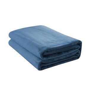 Jason Commercial King Micro Fleece Blanket 245x275cm - Denim