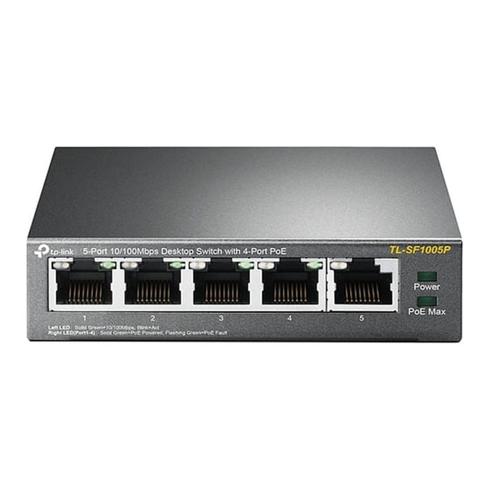Tp-link Tl-sf1005p 5-port 10/100mbps Desktop Switch With 4-port Poe