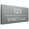 ProtectorAl 580 x 280mm Palladium Silver Aluminium Cut Through Custom House Box Sign