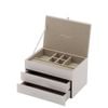 One Six Eight London Gabriella Cloud Grey Medium Jewellery Box