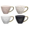 Speckle Set Of 4 380ml Mugs Gold 11.2x14.5x9cm Ecology
