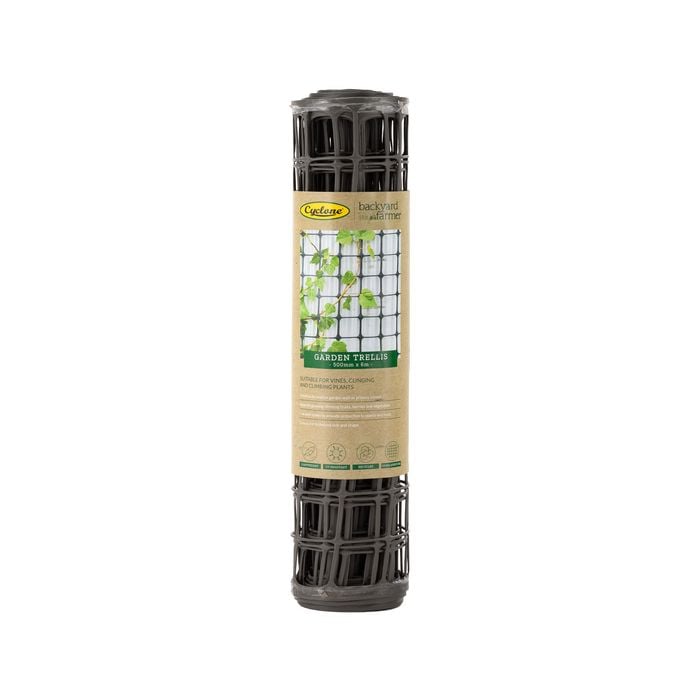 Backyard Farmer 50mm Woodland Grey Plastic Trellis
