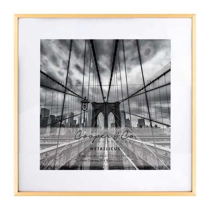 Cooper & Co. Platinum Metal Frame 40X40cm/30X30cm