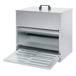 PaWz 10KG Auto Chicken Feeder Galvanised Steel