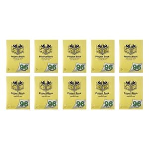 10x Spirax 146 Project Book A4 14mm Dotted Thirds 96 Pages Notebook Yellow