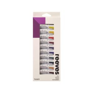 Reeves 12ml Oil Paint - Set of 12 Colours