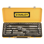 Stanley 64 Piece 1/4" 3/8" And 1/2" Drive Socket Set