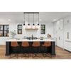 Telbix Nori Modern Pendant Hanging Lamp Light Glass Metal Opal Matt Black