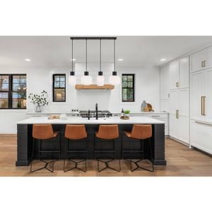Telbix Nori Modern Pendant Hanging Lamp Light Glass Metal Opal Matt Black