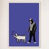Galrie Banksy Choose Your Weapon Purple Poster Print 2010 - Edgy Art for Your Collection, Wood Frame, A3 30 x 42cm (12 x 16inch)