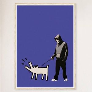 Galrie Banksy Choose Your Weapon Purple Poster Print 2010 - Edgy Art for Your Collection, Wood Frame, A3 30 x 42cm (12 x 16inch)