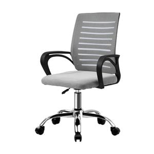 Oikiture Mesh Office Chair Computer Desk Seat Home Work Grey