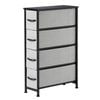 Sherwood Luna 4 Chest Of Drawers Tallboy Dresser Storage Wooden Desk Grey