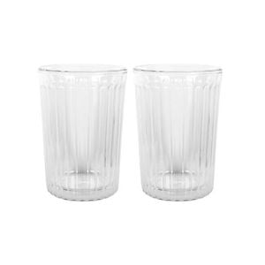 Avanti Rigato Double Wall Glass Set Of 2 - 350ml
