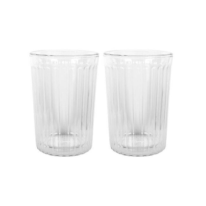 Avanti Rigato Double Wall Glass Set Of 2 - 350ml