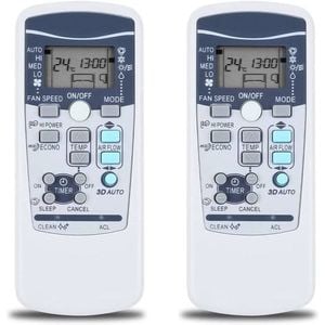 Tavice 2 Pack RKX502A001 Replacement Remote Control for Mitsubishi Air Conditioner, Compatible Models Included
