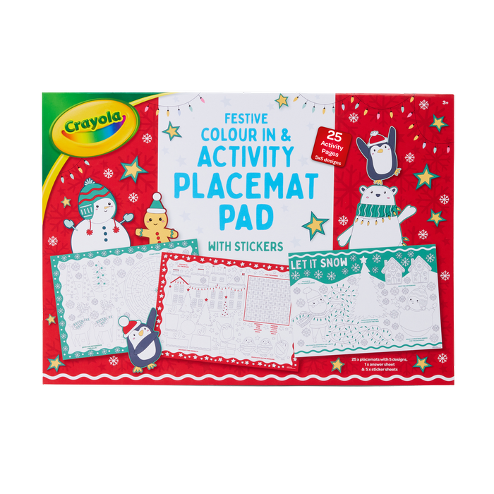 Crayola Festive Activity Placemat Pad