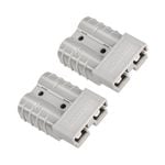 Narva 50A Grey Heavy-Duty Connector Housing with Copper Terminals - 2 Pack