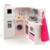 Costway Kids Kitchen Playset Pink