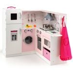 Costway Kids Kitchen Playset Pink