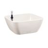 Eden 22cm White Self Watering Low Bowl Planter