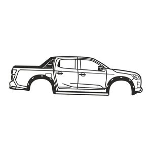 Isuzu D-Max 2025 Silhouette Metal Wall Art