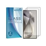 2 Pack MEZON Samsung Galaxy S24 Ultra (6.8") Clear Premium Fingerprint Unlock 9H HD Tempered Glass