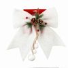 P&P White Christmas Bow Decoration 25x30cm Indoor Outdoor Holiday Ornament