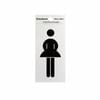 Sandleford 100 x 50mm Ladies Symbol Silver Self Adhesive Sign