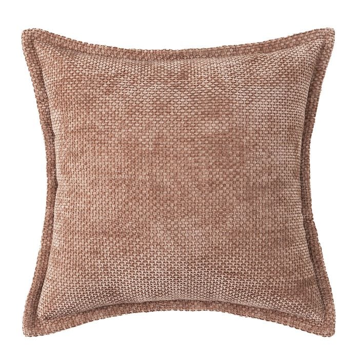 Astin Sinclair 45cm x 45cm Light Brown Chenille Basket Weave Cushion