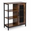 Costway Buffet Cabinet Coffee Bar Station Sideboard Adjustable Shelves