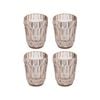 Tempa Amara Set of 4 Lowball Tumbler Coral