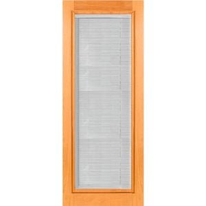 Woodcraft 2040 x 820 x 40mm Entrance Door 1 Lite HM Venetian Blind