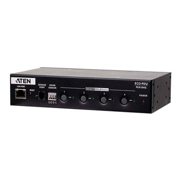 ATEN 4-Port 1U 10A Smart PDU With Outlet Control [PE4104G-AT-G]