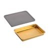 Anygleam Gold 2pcs Food Grade Stainless Steel Crisper Box Food Storage With Lid