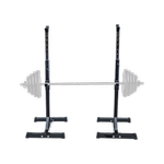RTM Pair of Adjustable Squat Rack Steel Barbell Stand