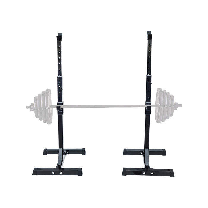 RTM Pair of Adjustable Squat Rack Steel Barbell Stand
