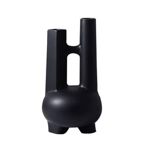 SOGA Modern Geometric Vase – Double Tube Sculpture