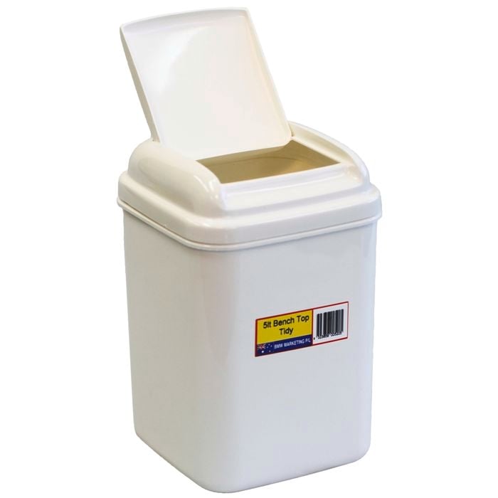 Icon Plastics 5L Flip Top Bench Top Tidy